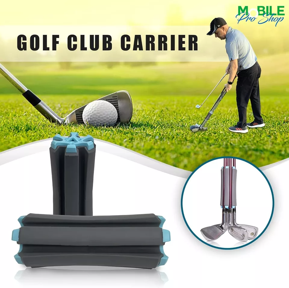Pack of 2 Silo Golf Club Carrier, club holder with multiple color golf brush